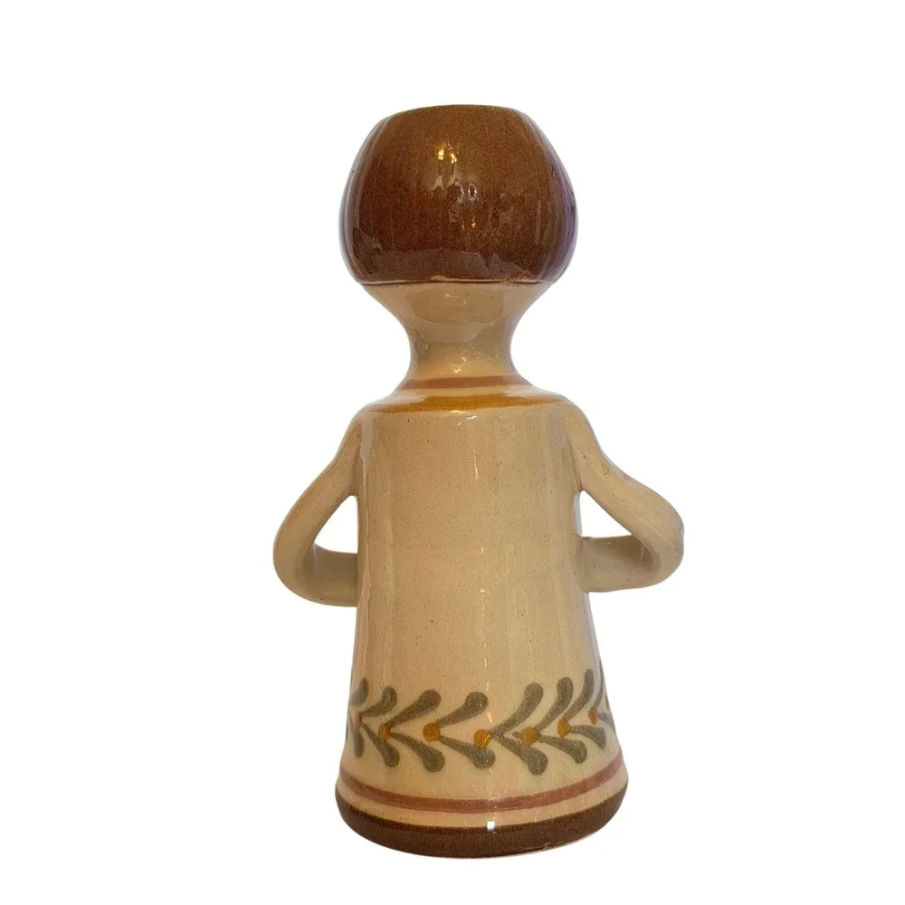 Vintage Vila Clara‎ Studio Art Pottery Girl Figurines Spanish Ceramic Folk Art